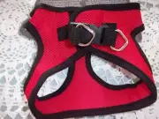 Step-In RED Blk Mesh HARNESS Dog S M Small Medium New