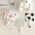 Cute Handheld Vanity Mirror High Definition Compact Mirror Makeup Mirror Girls