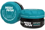 NishMan: Matte Finish Hair Styling Super High Hold Wax (100ml)