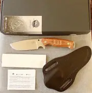 Viper Borr fixed survival knife, Pau Santo Wood Handle VT4008SWPS