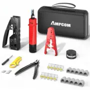 RJ45 Pass Through Crimping Tool Network Tool Kit for Cat6 Ethernet Cable Crimper