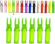 AMEYXGS 50pcs Archery Arrow Nocks Plastic Insert Tail for ID 6.2mm/.244″ Arrow Shaft Hunting Target Shooting Replacement Arrow Tail