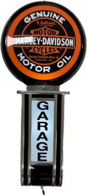Massive Harley Davidson Motor Oil GARAGE Wall Sign Led Bar Lighting Light