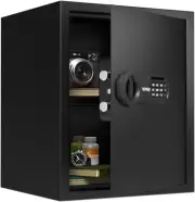 RPNB 1.5 Cubic Ft Deluxe Safe and Lock Box,Money Box,Digital Keypad Safe Box,Ste