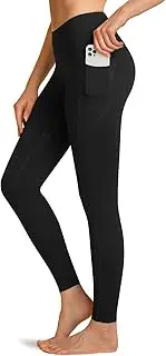 [TSLA] Women's Thermal Tummy Control Yoga Pants with Pockets, High Waist Warm Fleece Lined Leggings, Winter Workout Running Tights