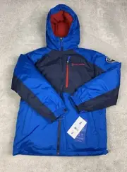 FREE COUNTRY WINTER SKI VESTEE COAT Size M 10/12 Water/Wind Resistant Blue $109