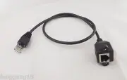60cm RJ45 Cat5e M/F Shielded Ethernet Network Screw Panel Mount Extension Cable