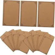 100 pcs Self Adhesive Kraft Paper Envelopes Small Storage Packets for Money Credit Cards Seeds Small Items Blank Envelopes for Easy Labeling and DIY