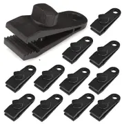12PCS Heavy Duty Awning Tarp Tent Clips Canvas Clamps Camping Survival Grip Tool