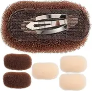 ELAYARD 6Pcs Increased Hair Clips for Women Breathable Bump Pad Hair Accessories Comfortable Volume Boosting Clips Colors for Fluffy Hairstyles