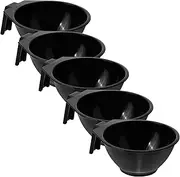 BELLIFFY 5pcs Hair Dye Mixing Bowls Sturdy Color Mixing Bowls with Handle for Easy DIY Hair Coloring Salon Lightweight Portable for Travel