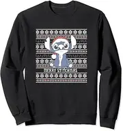 [Disney] Lilo & Stitch Christmas Ugly Sweater Merry Stitchmas Sweatshirt