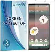 MEZON [3 Pack] Ultra Clear Screen Protector Film for Google Pixel 6a (6.1") – Case Friendly, Shock Absorption (Google Pixel 6a, Clear)