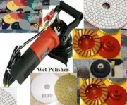 Wet Polisher Floor Burnisher 25 Sanding Disc buff 2 Grinding cup stone concrete
