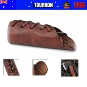 Tourbon Leather Chopper Axe Handle Neck Protection Hatchet Guard Lacing Grip AU