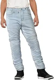 Enigma 25-008 EN-008 Tempest Jeans for Motorcycles, for Spring, Summer, Autumn, CE Level 2 Protector, Everyday Wear Washed Indigo L