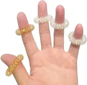12 Packs Spiky Sensory Finger Rings,Fidget Rings Kids Teens & Adults Silent Stress Reducer & Massager for Fidget ADD ADHD OCD Autism