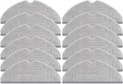 Compatible for Roborock S8 S8 Plus S8+ S8 Pro Ultra G20 Double Vibration Mop Pad Vacuum Cleaner Robot Mop Rags Parts Mop Cloths AccessoriesRobo(12pcs)