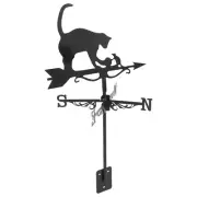 Garden Lights Outdoor Solar Power Spotlights Cat Weathervane