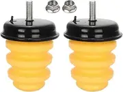 2Pcs Rear Axle Rubber Shock Absorber Bump Stop Bumper Spring 15712438 Front Arm 15153958, for GMC, for Sierra, for Chevy, for Silverado 1500 Car Suspension Bump Stop(2Pcs Rear)