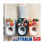 Cartoon Automatic Kids Toothpaste Dispenser Toothpaste Squeezer for Bathroom