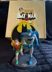 1996 Hallmark BATMAN & ROBIN: Golden Age Dynamic Duo Statue DC Super Heroes NIB