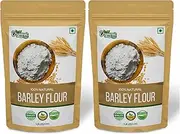 Organic Zing Barley Flour | Organic Hulled Barley ground into Flour - 454 g / 16 oz (Pack of 2)
