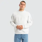 [Nena and Pasadena] Boss Box Fit Sweater Glacier Grey/Castlerock