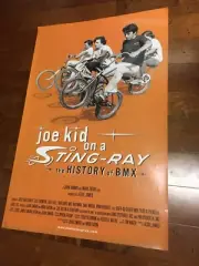 JOE KID ON A STINGRAY MOVIE POSTER OLD SCHOOL BMX SE GT