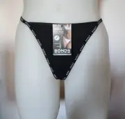 Bonds Ladies WRFP BAC Black Icons Mini Gee G String Brief Size 18 New