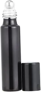 Veemoon 10 Pack 10ml Amber Glass Roller Bottles for Essential Oils - Refillable Containers with Caps for Perfume Aromatherapy and DIY Blends Perfect Travel Size for Home and