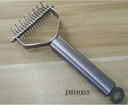 Dog grooming scissors Pet Grooming Tool - 2 Sided Undercoat Rake For Cats & Dogs - No More Nasty Shedding And Flying Hair 7.3'' for cats and dogs