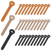 30 Pack Zipper Pulls Replacement Cowhide Leather Zipper Pull Tab Grip Extender