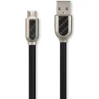 在飛比找PChome24h購物優惠-KINYO(Micro USB)碳纖維鋅合金數據線USB-B