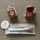 HUDA GloWish Blush Powder “Milky Rose”+ Bronzing Powder “Tan Light”+ Brush! NEW