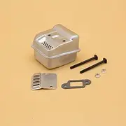 Muffler Exhaust Bolt Gasket Compatible with Sti-hl 018 017 MS170 MS180 MS180C MS170C MS 170 180 Chainsaw Silencer Replacement Parts