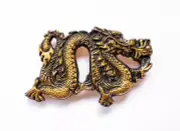 Fire-Breathing Dragon belt buckle - Bronze plated - Chinese New Year 2024