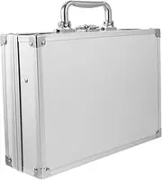 VALICLUD Elegant Aluminum Alloy Tool Box Briefcase for Men Metal Case Lock Portable Storage Gadget Box