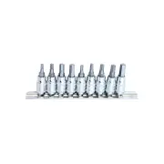 SP Tools 9Pcs 1/4" Drive Inhex Socket Rail Set - Metric / SAE Cr-V Steel