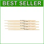 Value Pack of 4 American Classic 7A Hickory Drumsticks - Perfect for Speed