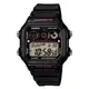 CASIO 10年電力電子錶款.防水100米、世界時間、計時碼錶AE-1300WH-1A2.AE-1300WH