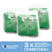 Drakes Pride Grip Cloth Sports Grip Enhancer - 3 Pack Deal Lawn Bowls/Pole Danci