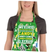 Buddy The Elf Apron, Funny Christmas Aprons for Women Men, Elf Candy
