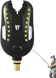 Fishing Pole Sensor Alarm - Fishing Rod Bite Alert | High-Sensitivity Sensor Pole Alarm Electronic Light Up Alert for Improved Fishing Efficiency