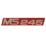 MasterCraft Boat Decal 759900 | MS 245 Red Silver Vinyl 7 1/2 Inch