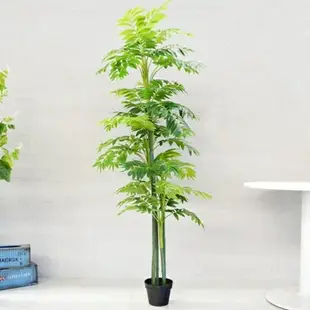 裝飾盆栽 北歐綠植室內裝飾假花盆栽大型盆景龜背葉仿真植物客廳落地大擺件 清涼一夏钜惠