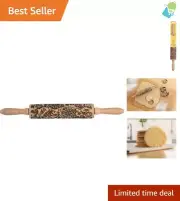 Mrs. Anderson's 15" Embossing Rolling Pin - Easy Paisley Designs for Cookies