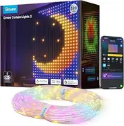 [Govee] Curtain Lights 2, Smart LED Curtain with DIY GIF, 520 LEDs, RGBIC Color Chaning Wall Lights for Bedroom Window Backdrop Dynamic Decor, 5×6.6ft
