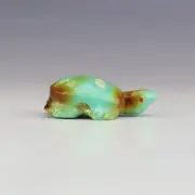NATIVE AMERICAN ZUNI TURQUOISE TURTLE FETISH BY EVALENA BOONE