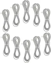 10pcs Pc Telephone Line Extension Cord Wire Pure Copper Connectors Coiled Phone Cord for Office Hotel and Fax Machines Reliable Connection